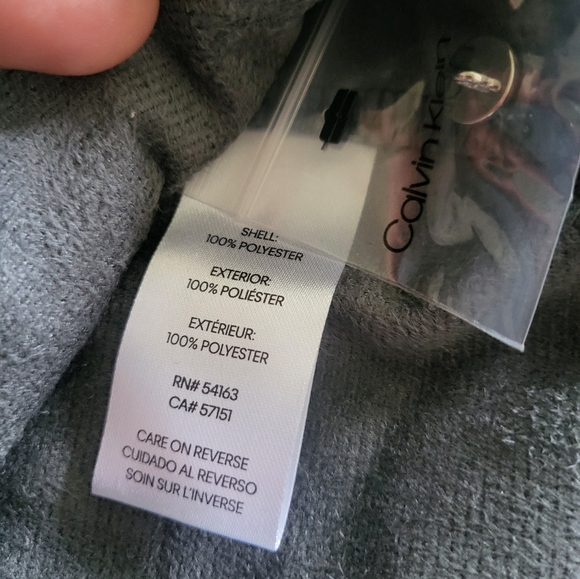 Calvin Klein Faux Leather Top - Picture 5 of 5